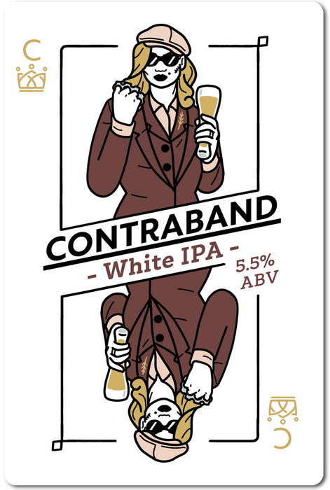 CONTRABAND (WHITE IPA) IN STORE ONLY